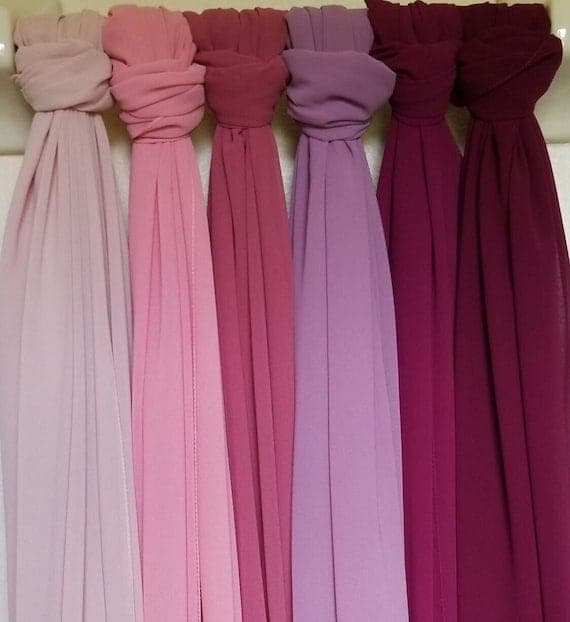 Chiffon Plain Scarfs
